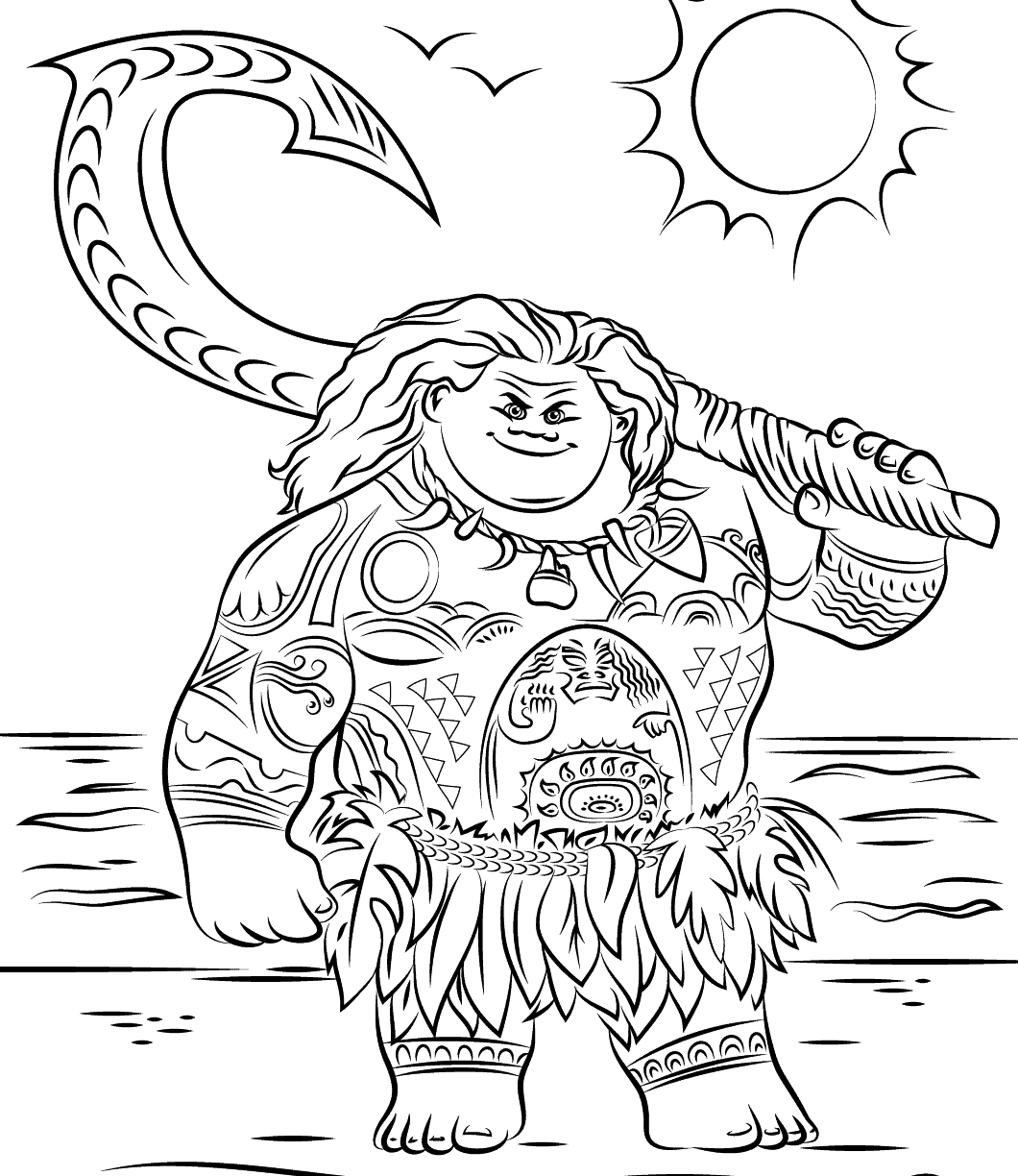 Moana Coloring Pages To Print At GetDrawings Free Download