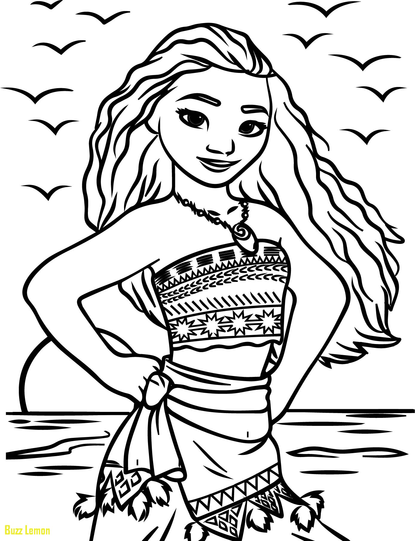 Moana Printable Coloring Pages Free