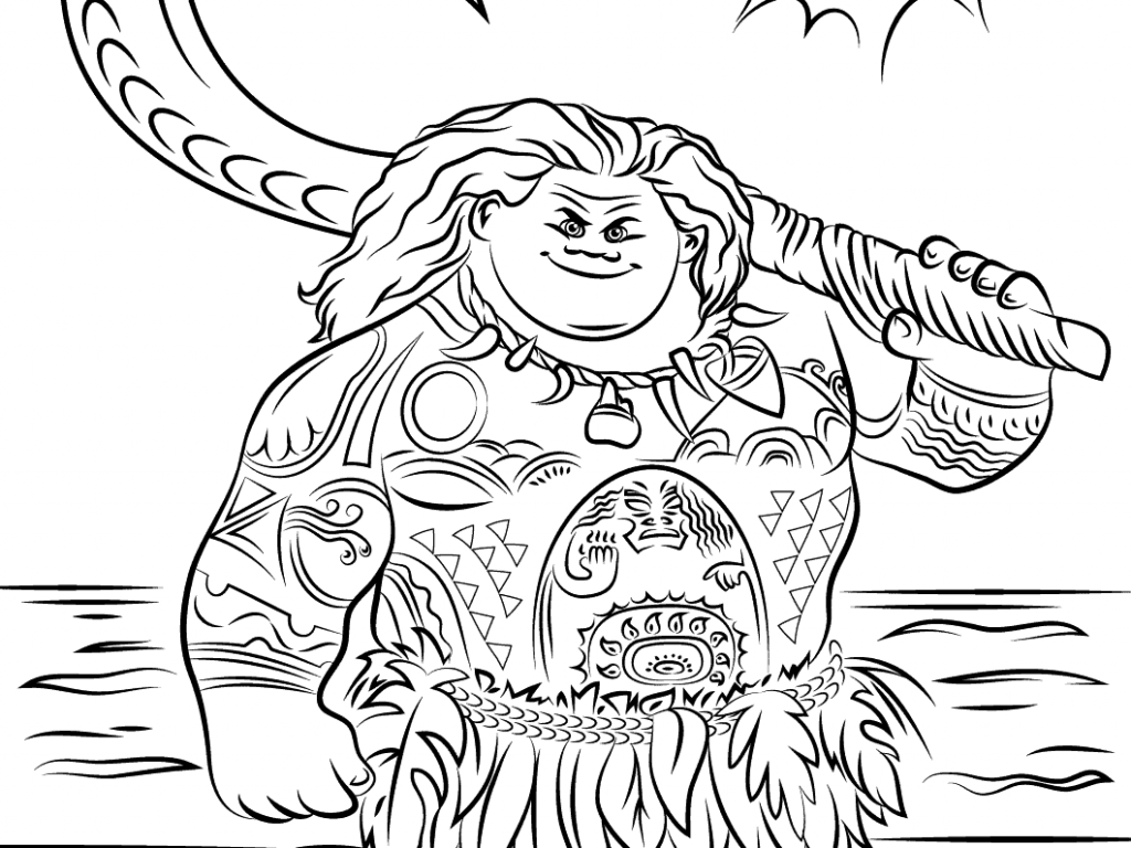 76. Found. coloring page images for 'Maui'. 