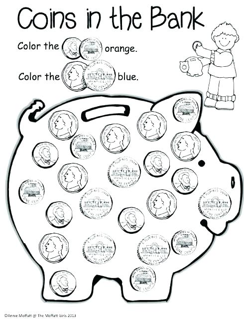 Money Coloring Pages For Kindergarten at GetDrawings | Free download