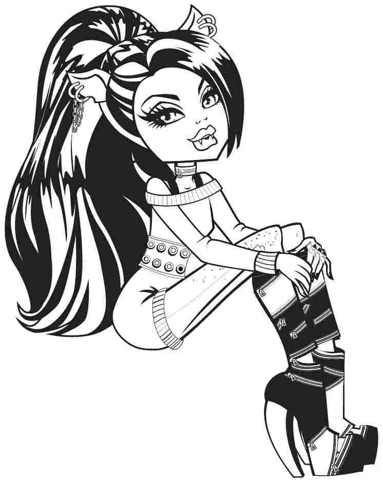 Monster High Coloring Pages To Print at GetDrawings | Free download
