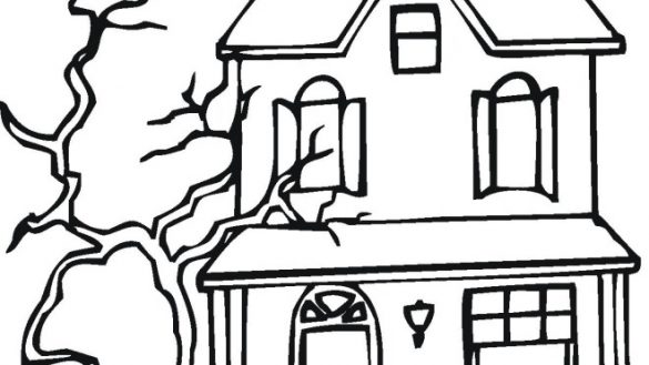 Monster House Coloring Page at GetDrawings | Free download