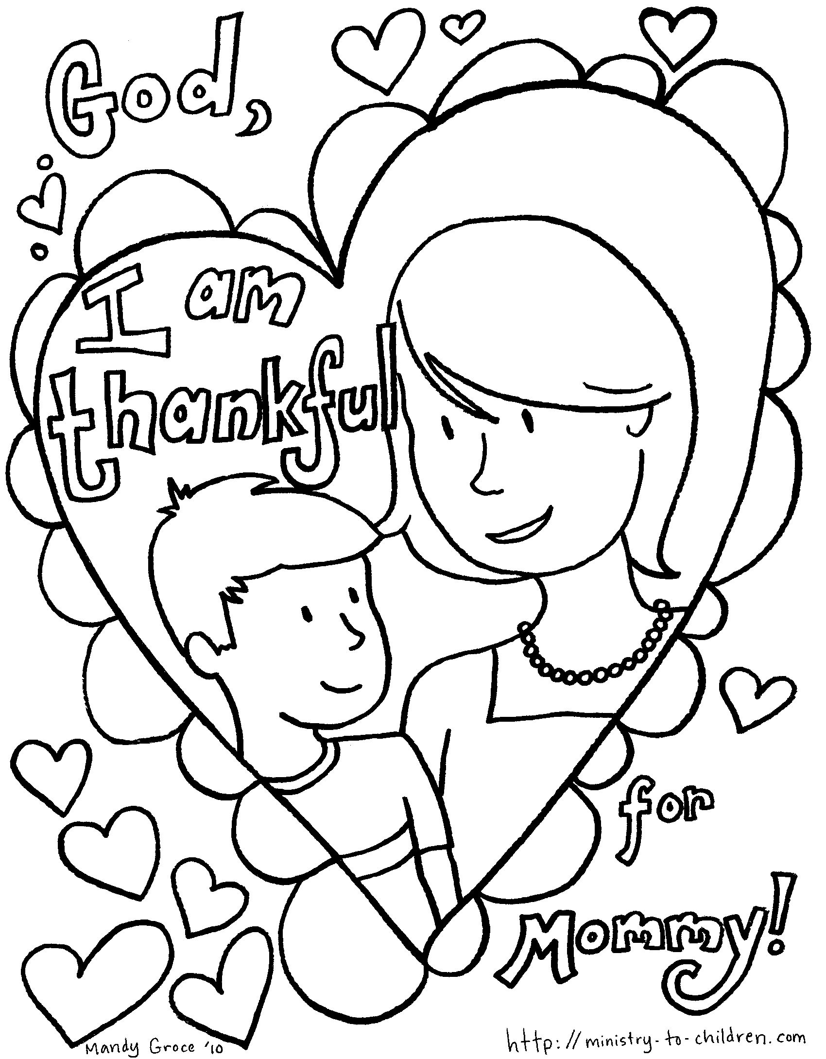 Mother Coloring Pages at GetDrawings | Free download