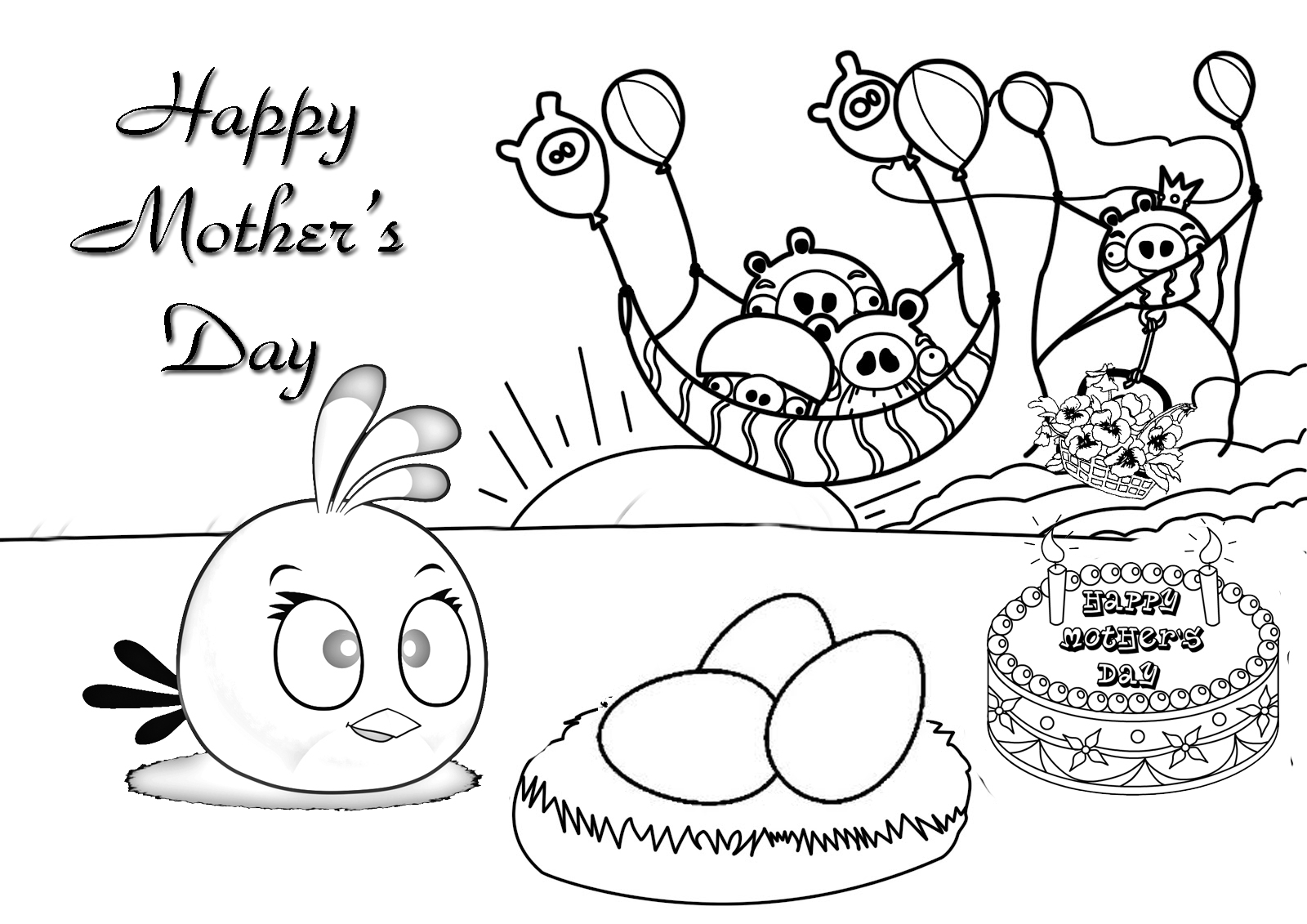 Mother Day Coloring Pages To Print at GetDrawings | Free download