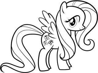 My Little Pony Coloring Pages Fluttershy at GetDrawings ...