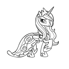 My Little Pony Coloring Pages Princess Cadence at GetDrawings | Free