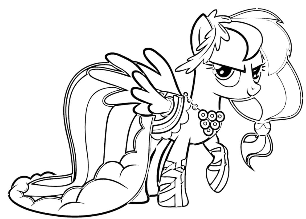 My Little Pony Coloring Pages Rainbow Dash at GetDrawings ...