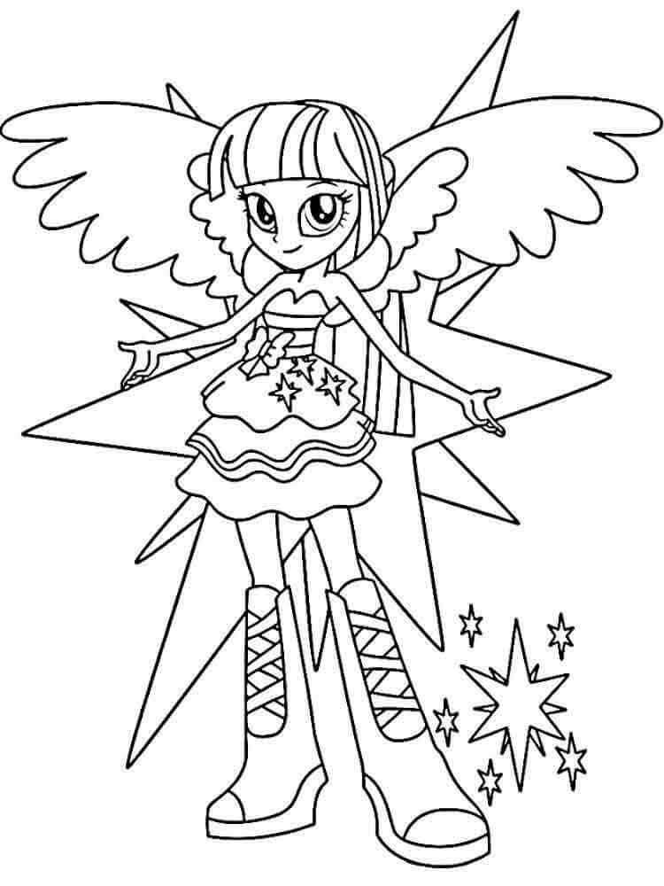 My Little Pony Equestria Girl Coloring Pages To Print at GetDrawings