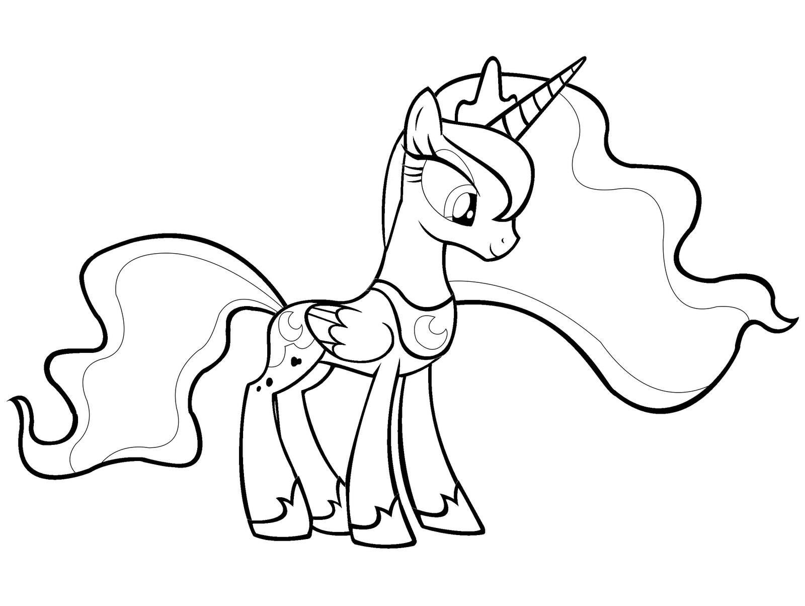 My Little Pony Luna Coloring Pages at GetDrawings   Free download