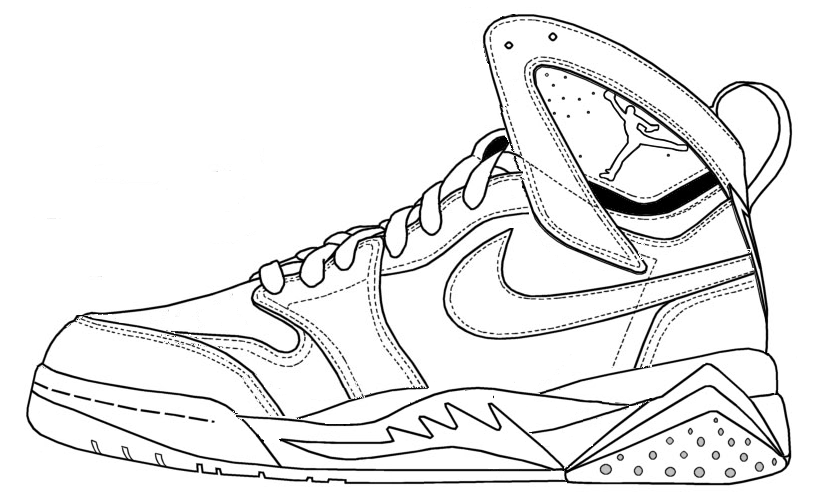 Nba Shoes Coloring Pages At Getdrawings Free Download