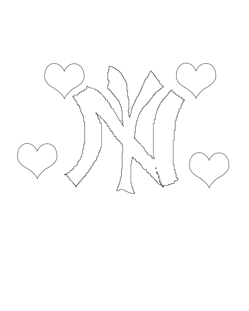 New York Yankees Coloring Pages at GetDrawings | Free download