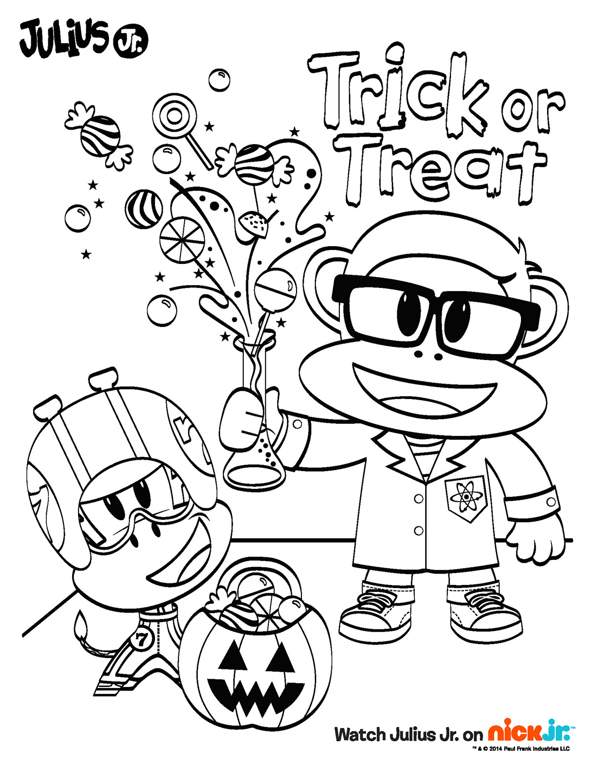 Nick Jr Halloween Coloring Pages at GetDrawings | Free download