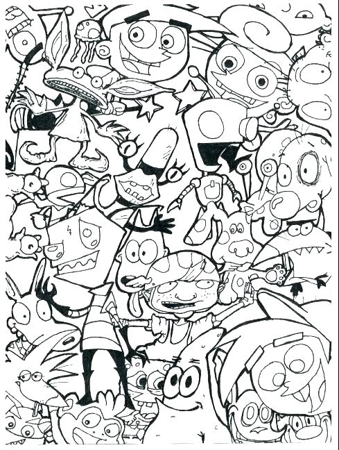 Nickelodeon Christmas Coloring Pages At Getdrawings Free Download