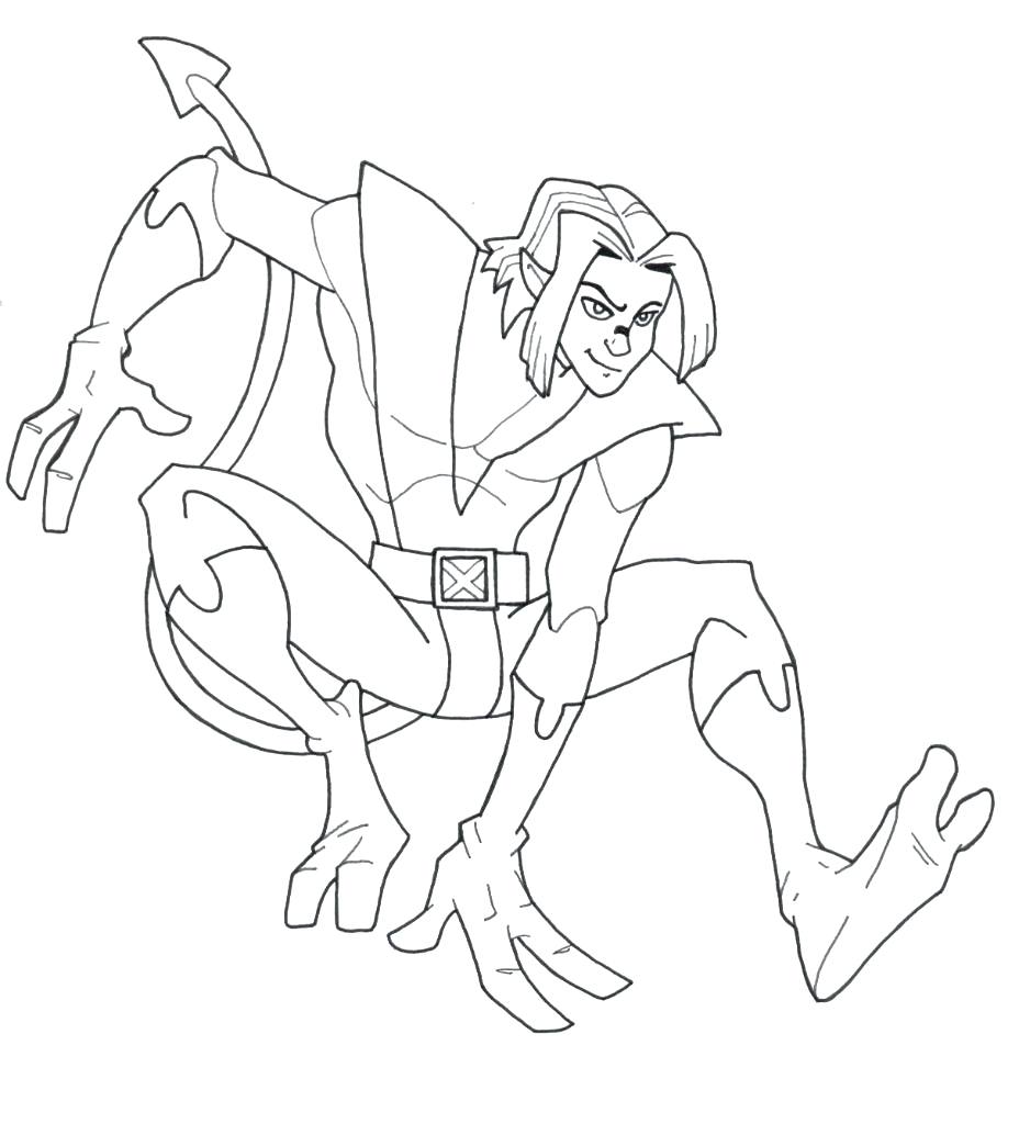 Nightcrawler Coloring Pages at GetDrawings | Free download