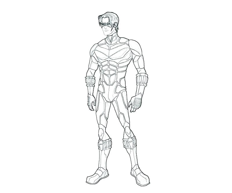 Nightwing Coloring Pages At Getdrawings Free Download