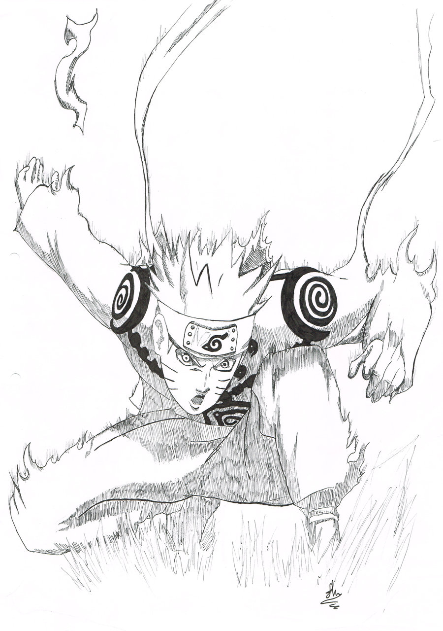 900x1280 Top Naruto Nine Tailed Fox Coloring Pages Draw.