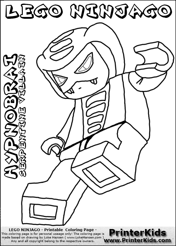 Ninjago Serpentine Coloring Pages at GetDrawings | Free download