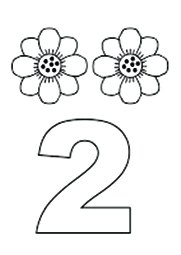 Number 2 Coloring Page at GetDrawings | Free download