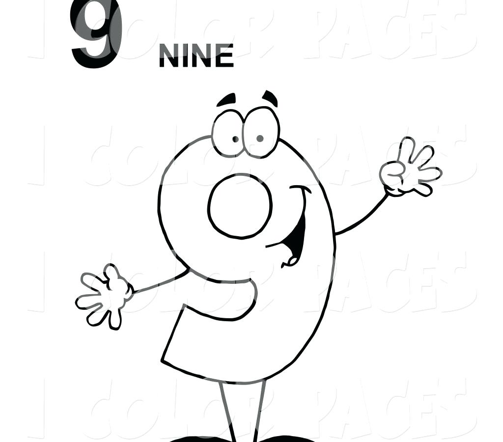 Number 9 Coloring Page at GetDrawings | Free download