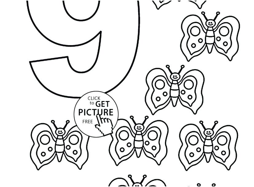 Number Coloring Pages 1 10 at GetDrawings | Free download