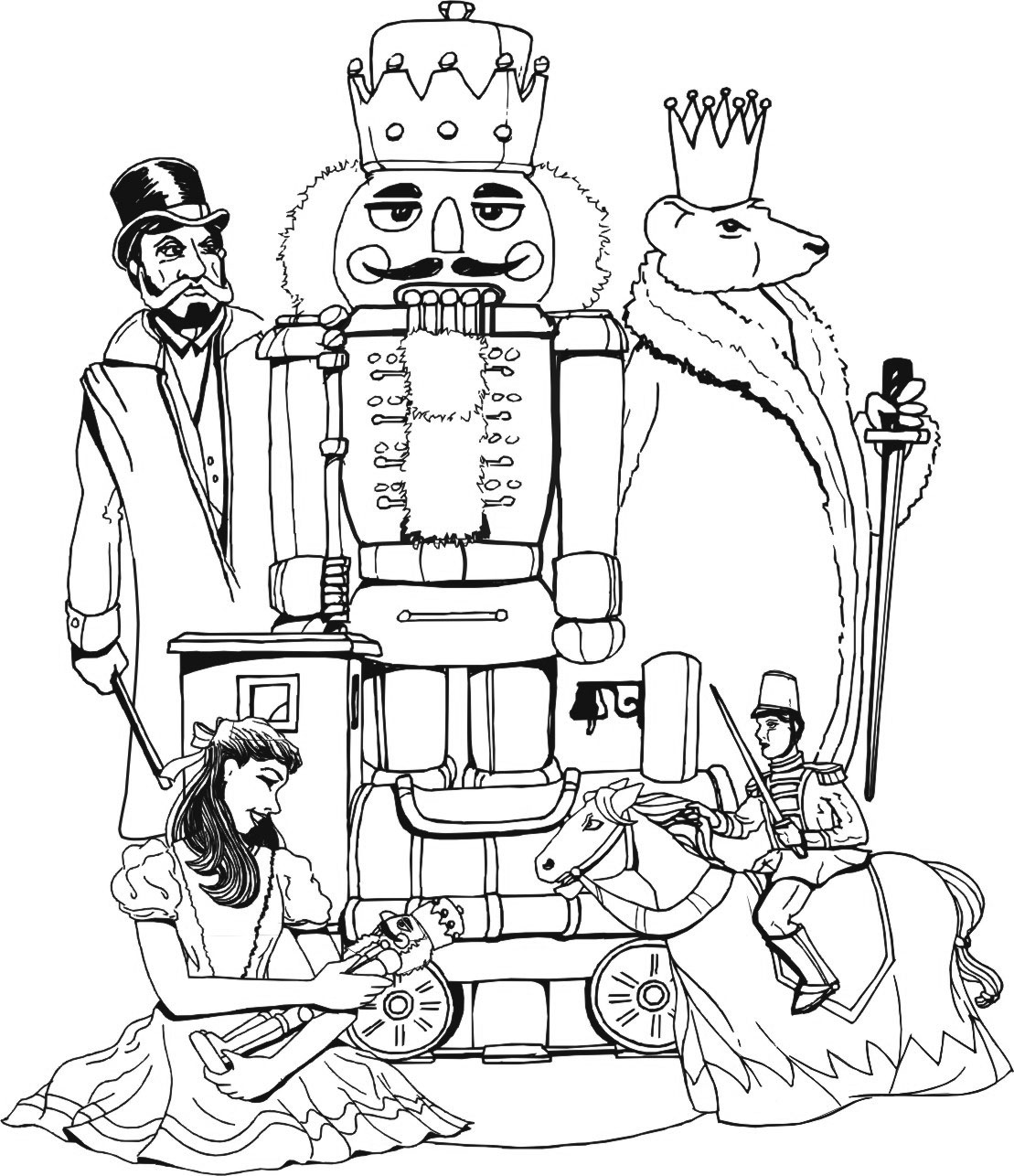 Nutcracker Ballet Coloring Pages at GetDrawings | Free download