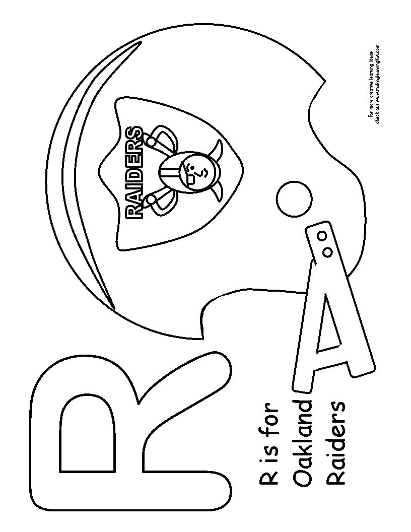 Oakland Raiders Coloring Pages at GetDrawings | Free download