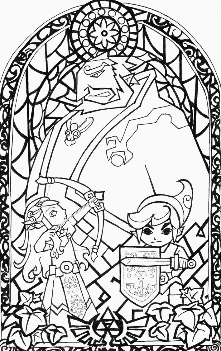 Ocarina Of Time Coloring Pages at GetDrawings | Free download