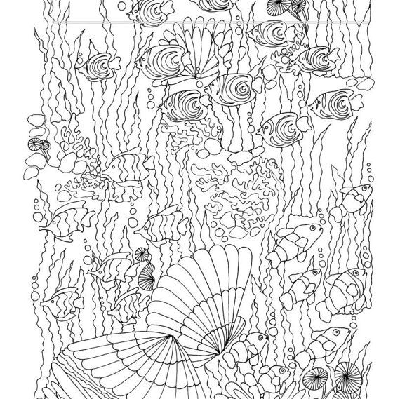 Ocean Adult Coloring Pages At Getdrawings 