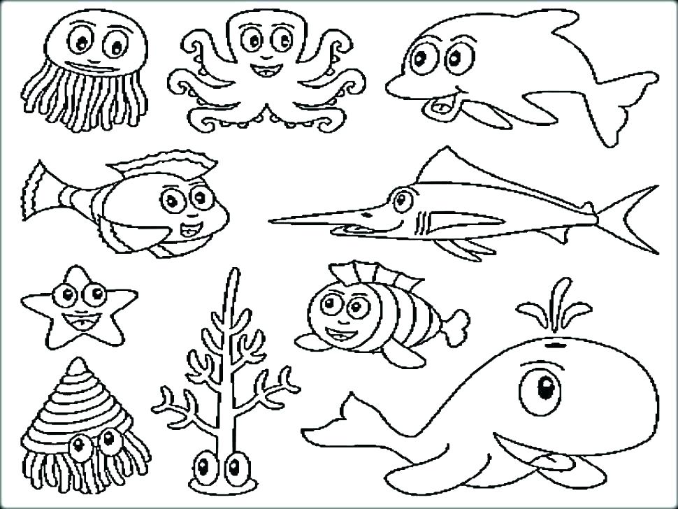 Ocean Scene Coloring Pages at GetDrawings.com | Free for personal use
