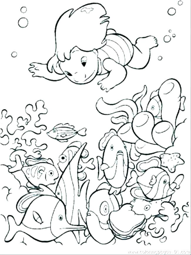 Ocean Scene Coloring Pages at GetDrawings.com | Free for personal use