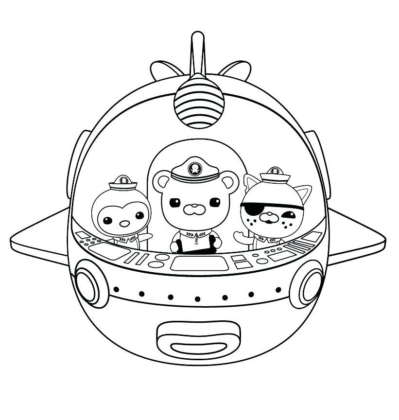 660 Simple Octonauts Coloring Pages Gup X for Kids