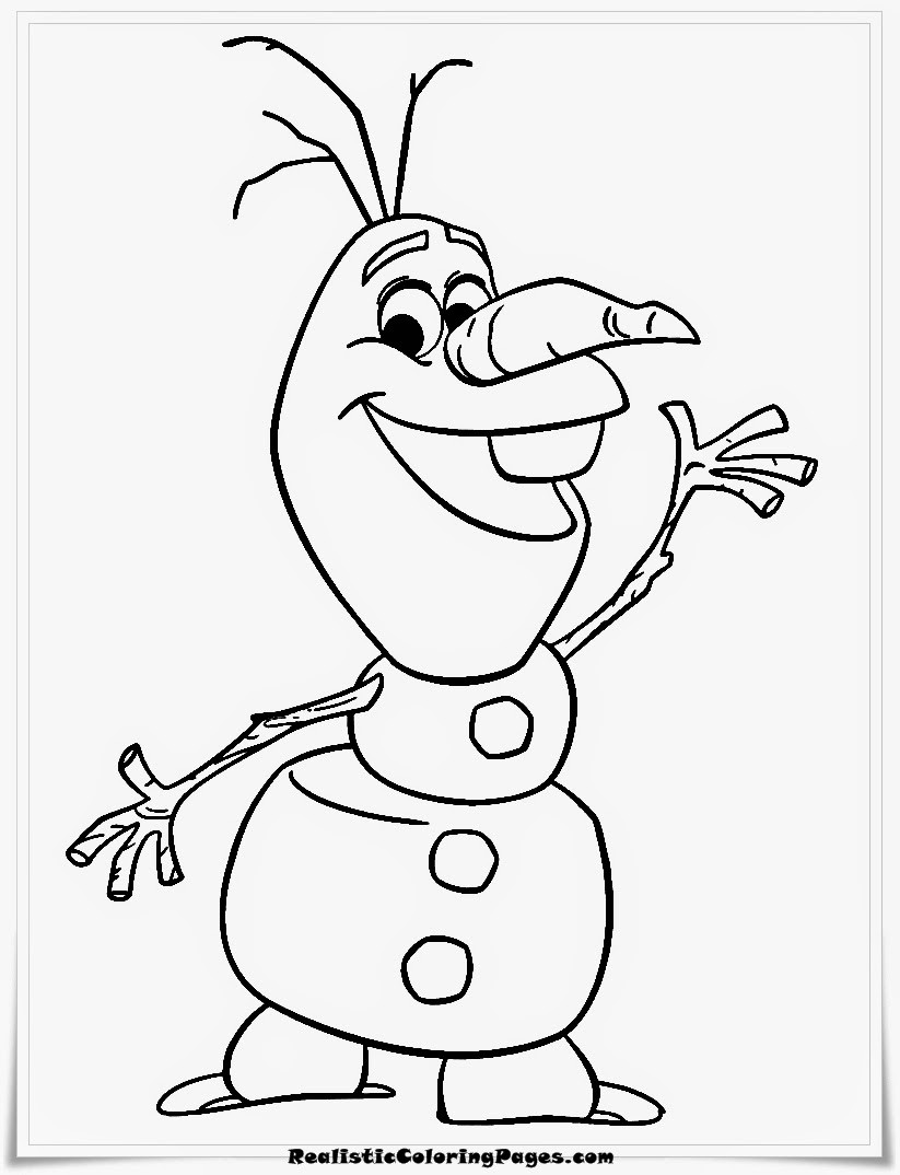 Printable Olaf Coloring Pages