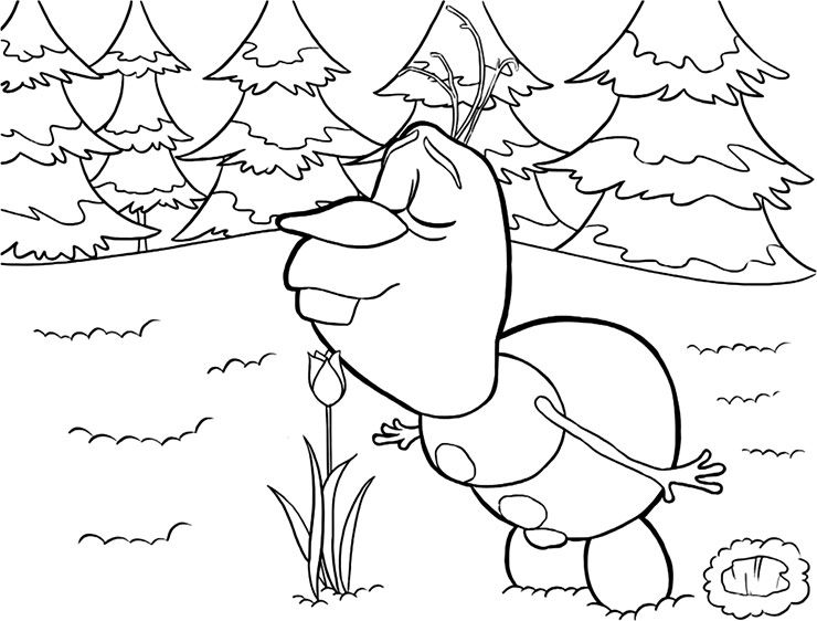 Olaf In Summer Coloring Pages At Getdrawings Free Download