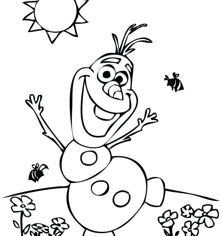 Olaf In Summer Coloring Pages at GetDrawings | Free download