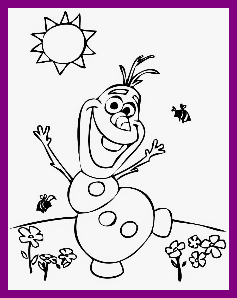 Olaf In Summer Coloring Pages at GetDrawings | Free download