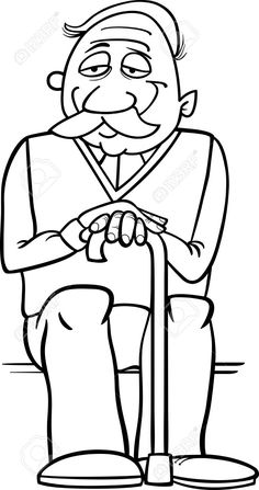 Old Man Coloring Page At Getdrawings Free Download