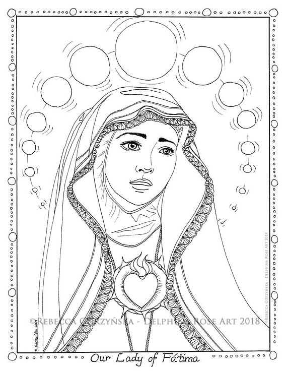 Free Printable Coloring Pages Of Our Lady Of Fatima