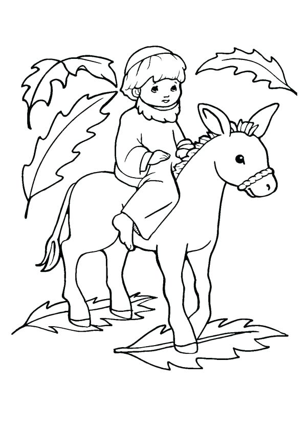 Palm Sunday Coloring Pages To Print at GetDrawings | Free ...