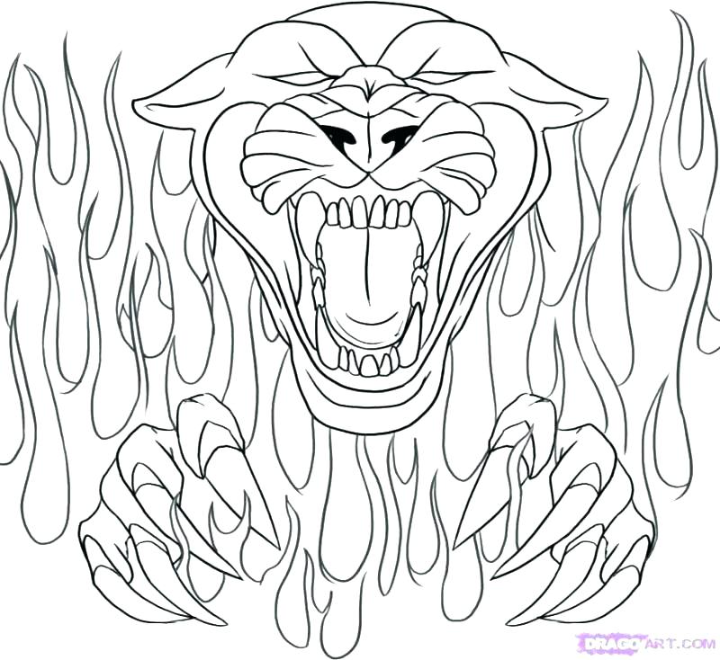 Panther Coloring Pages For Adults Coloring Pages