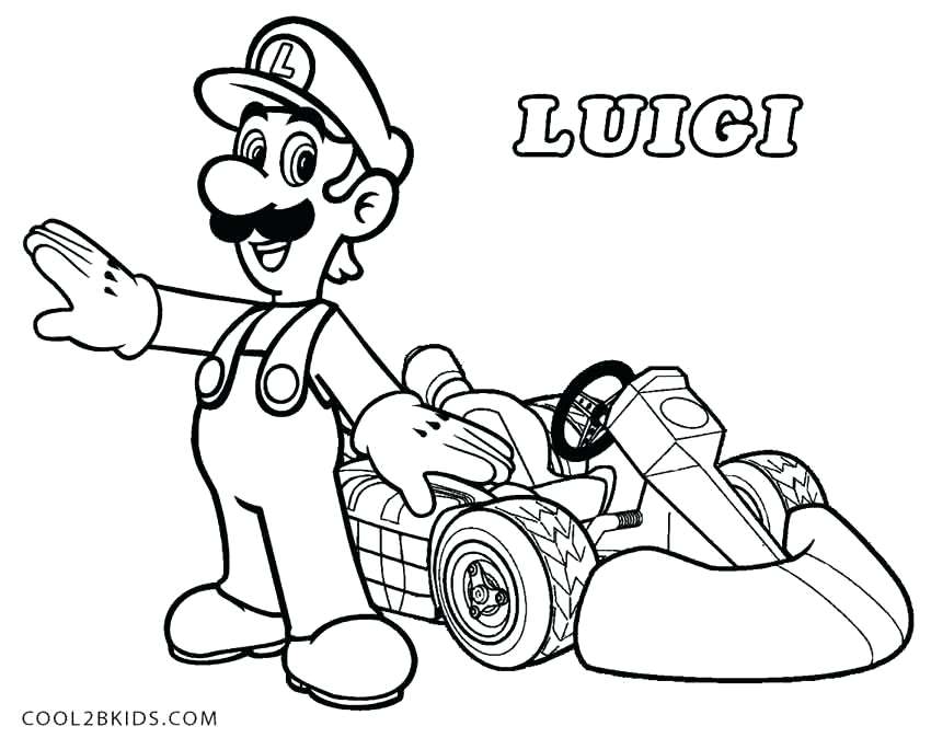 Paper Luigi Coloring Pages at GetDrawings | Free download