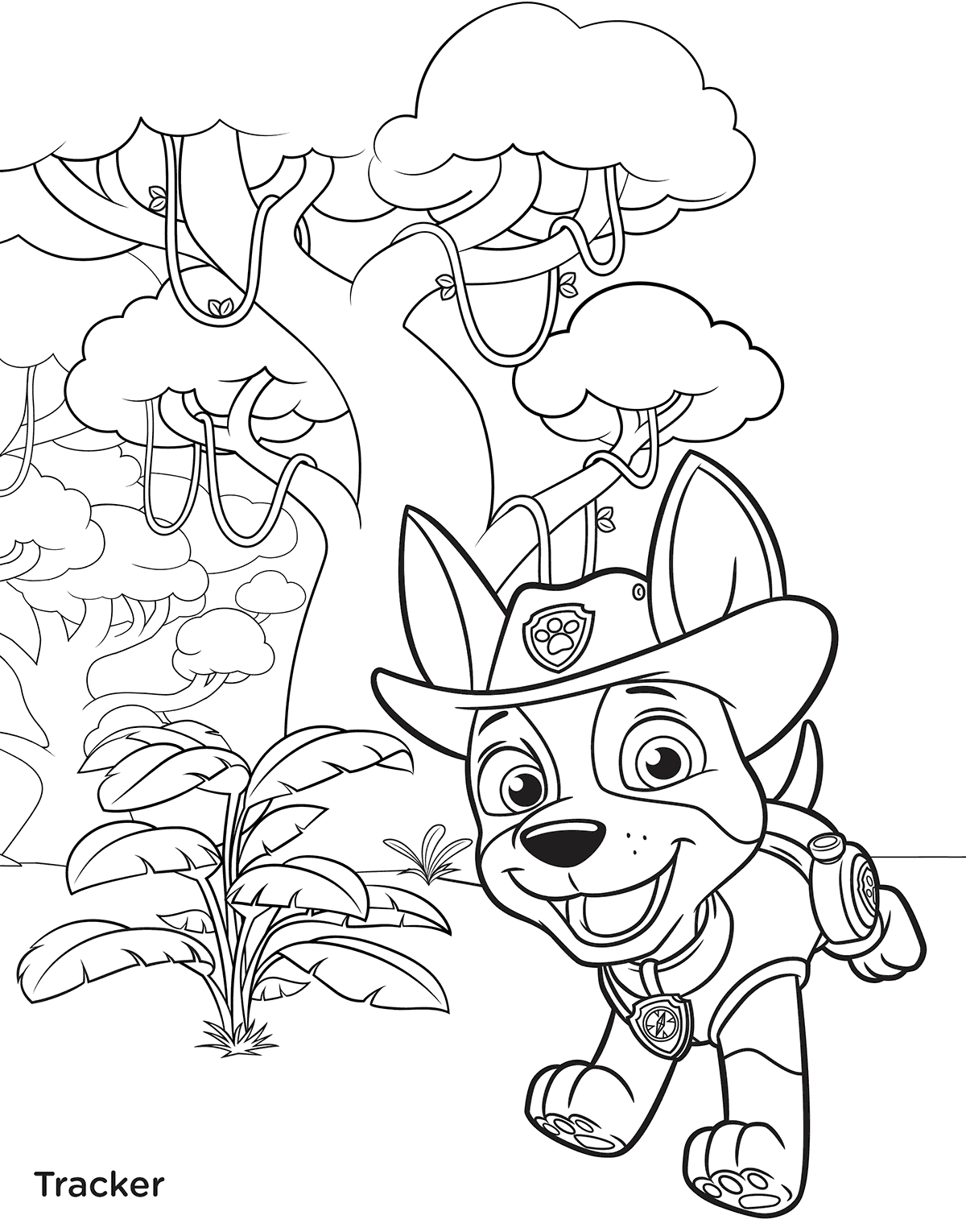 Tracker Everest Paw Patrol Coloring Pages Find More Coloring Pages