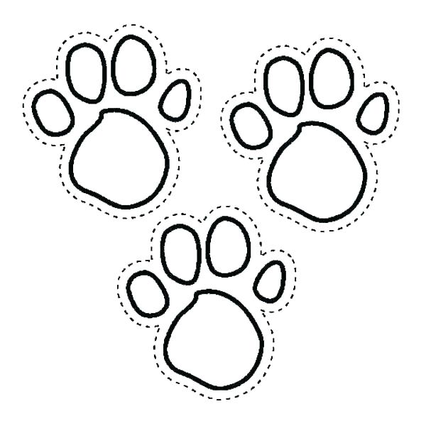 Paw Print Coloring Page at GetDrawings | Free download