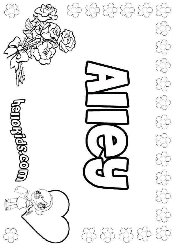 Personalized Name Coloring Pages at GetDrawings Free