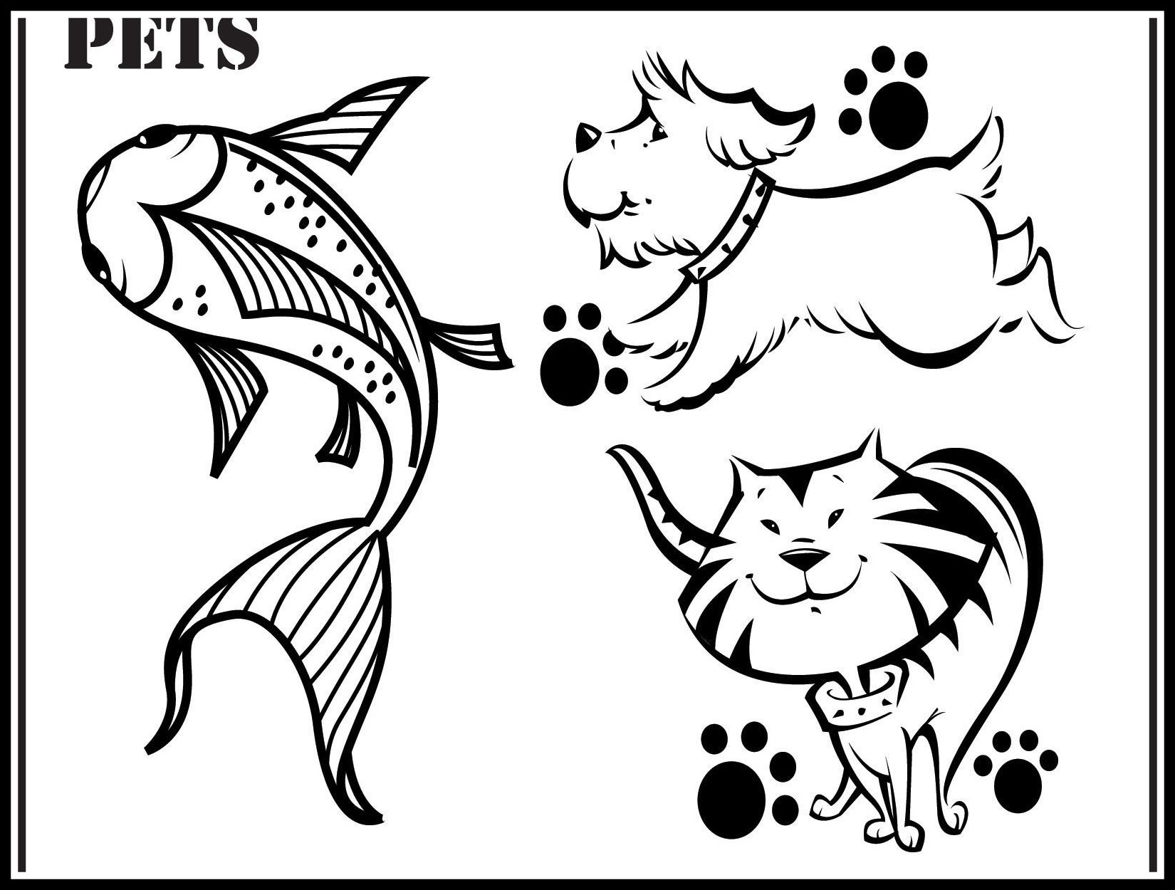 Pet Animals Coloring Pages at GetDrawings | Free download