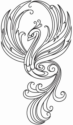 Phoenix Bird Coloring Pages at GetDrawings | Free download