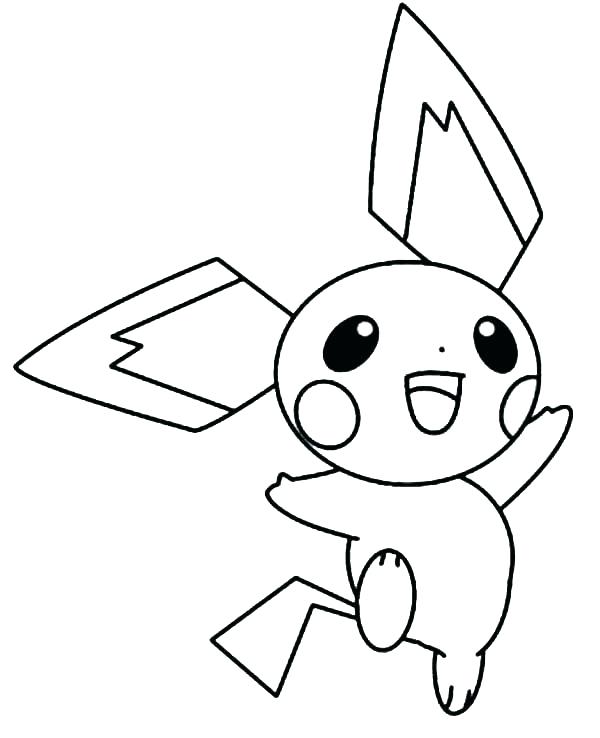 Pikachu And Pichu Coloring Pages At Getdrawings Free Download