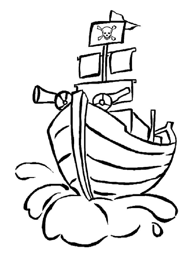 Pirate Flag Coloring Page at GetDrawings | Free download
