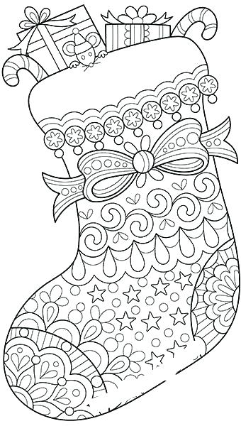 Free Printable Christmas Stocking Coloring Pages at GetDrawings | Free