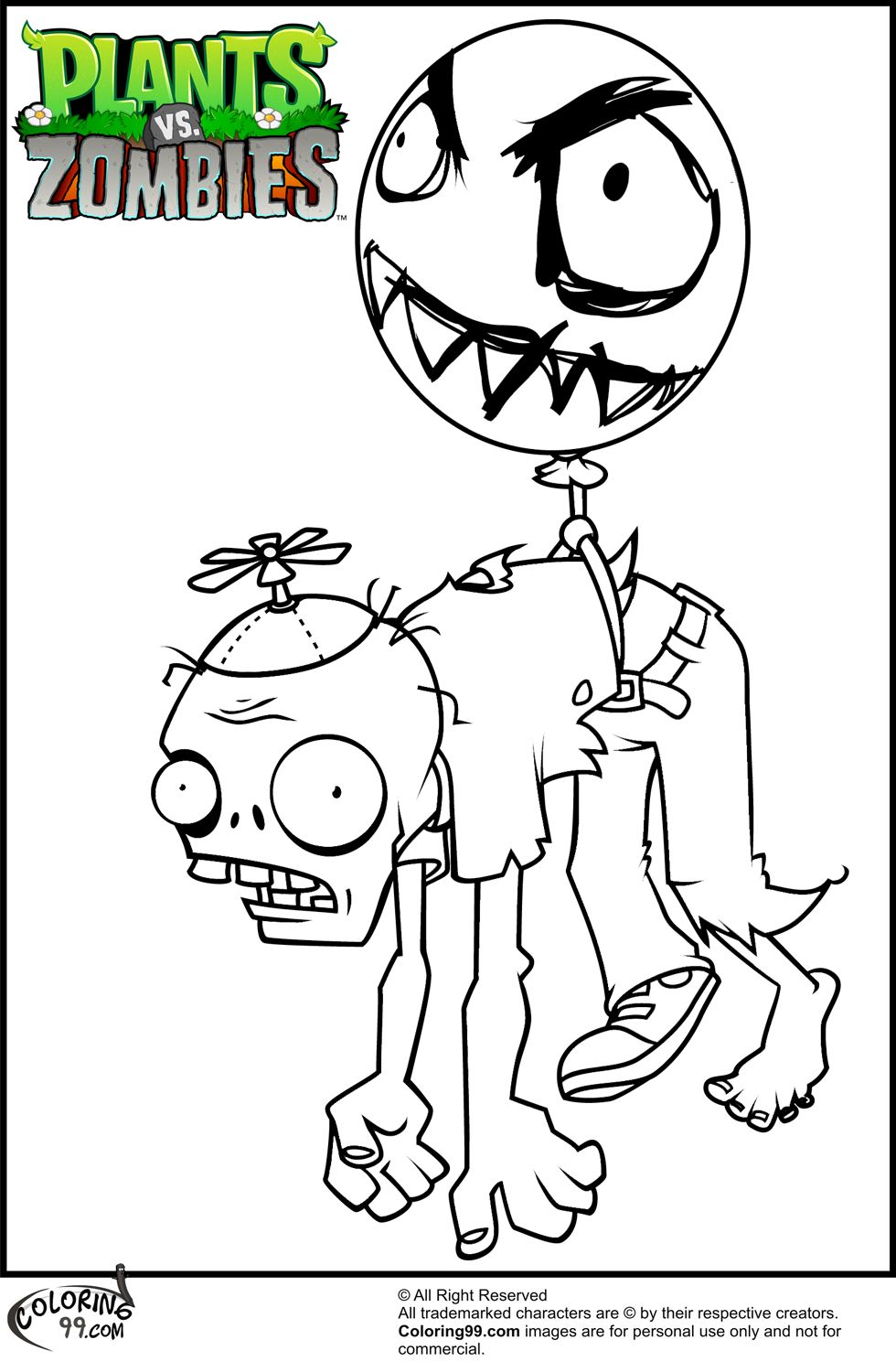 Plants Vs Zombies Garden Warfare Coloring Pages At Getdrawingscom