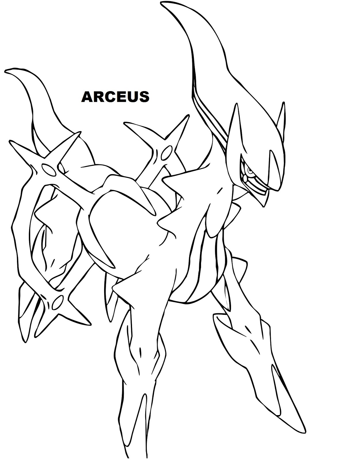 Pokemon Arceus Coloring Pages At Getdrawings Free Download